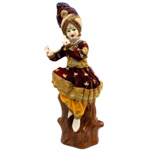 Premium Lord Krishna Decorative Idol with Traditional Royal Attire – 20 Inch – Made in China